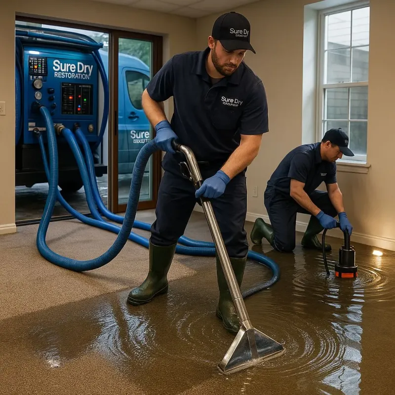 Water Extraction and Removal process in West Lake Hills, TX